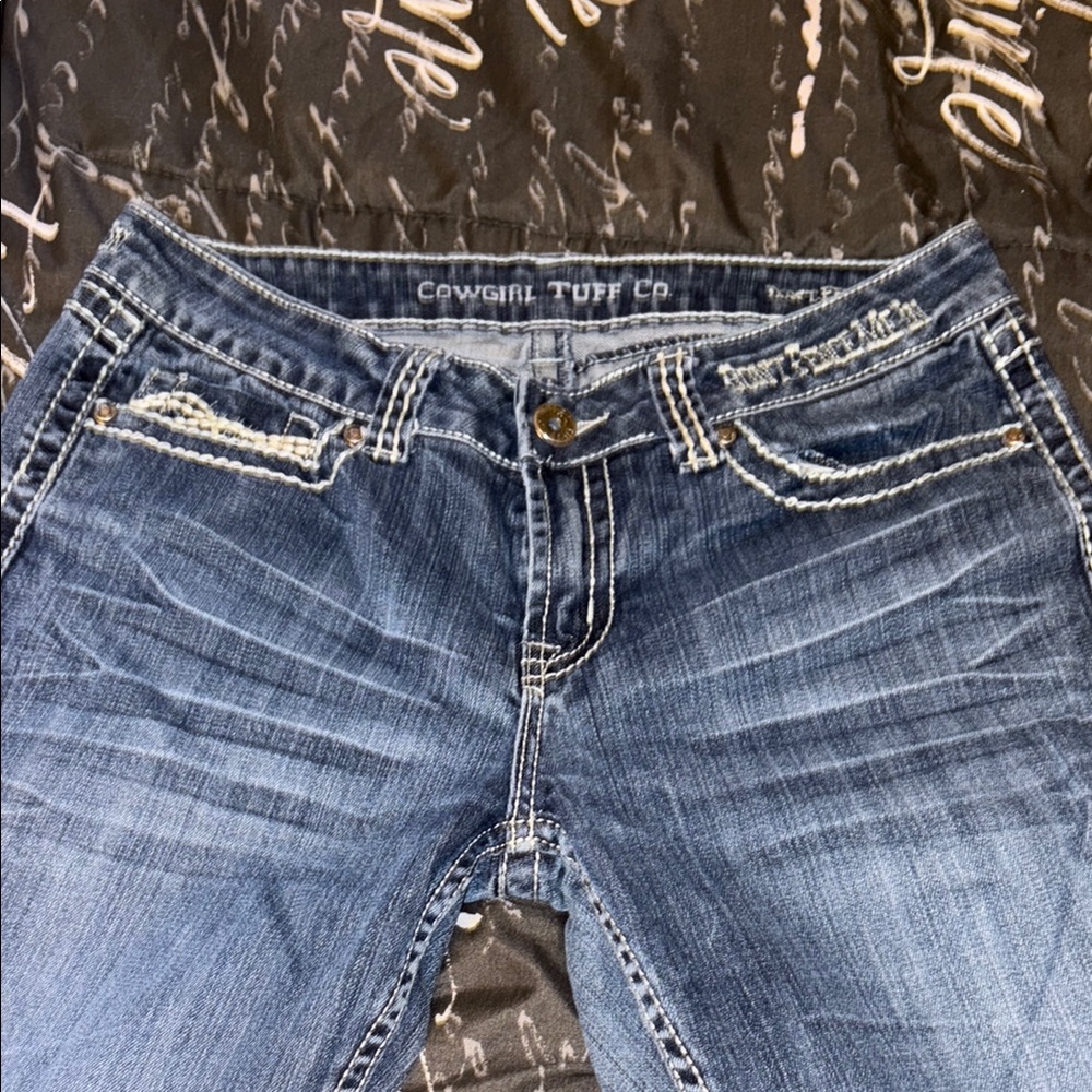 Cowgirl Tuff Blue Boot Cut Jeans
